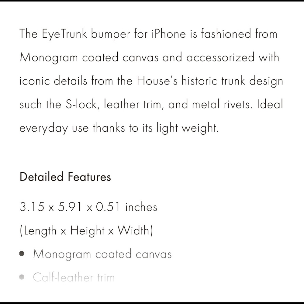 Louis Vuitton Eye Trunk for iPhone X or XS - Picture 3 of 4